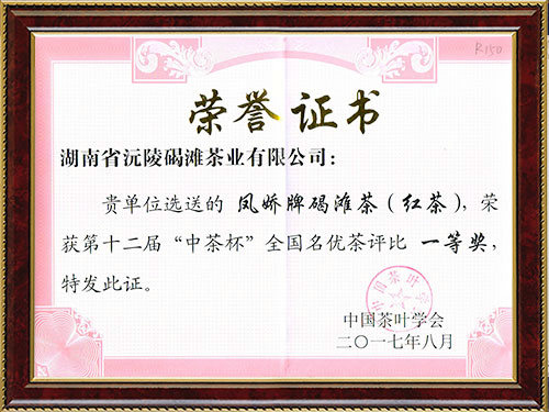 紅茶中茶杯一等獎