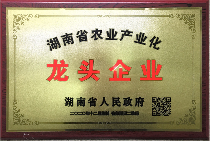 湖南省農(nóng)業(yè)產(chǎn)業(yè)化龍頭企業(yè)